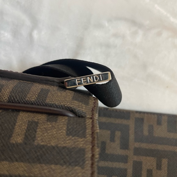 Fendi Ombré Effect Tobacco Zucca Canvas Messenger Bag - Picture 7 of 15